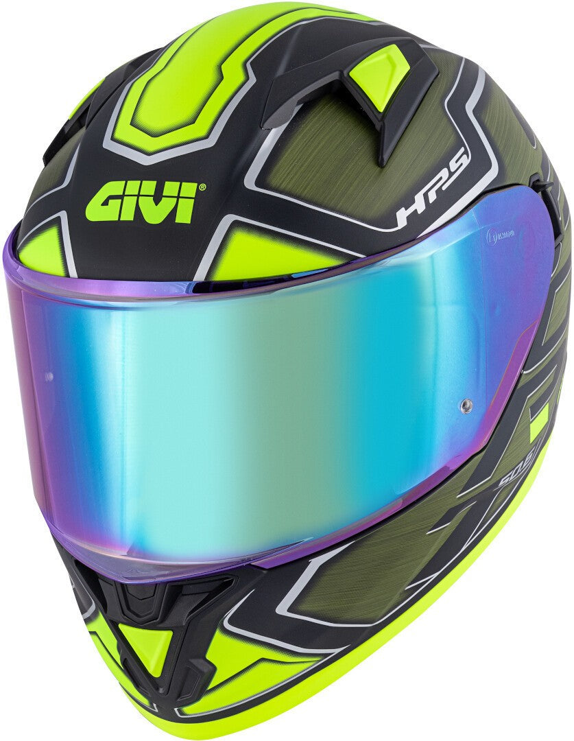 GIVI CASCO FULL 506/SPORT. LED/DEEP VERDE-MT/YELLOW