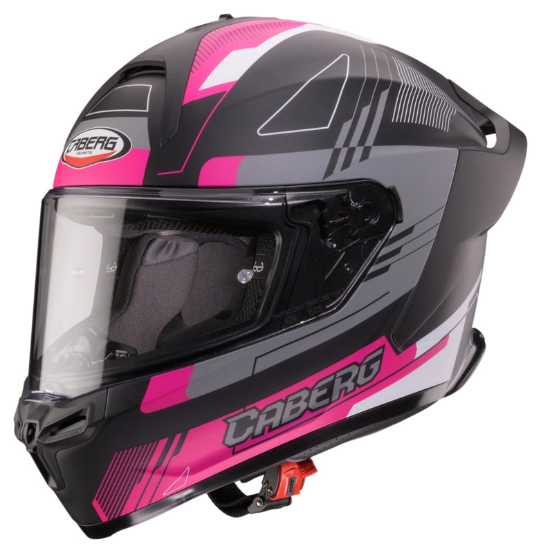 CABERG ROXTER COLT CASCO INTEGRAL MATE NEGRO FUCHSIA BLANCO