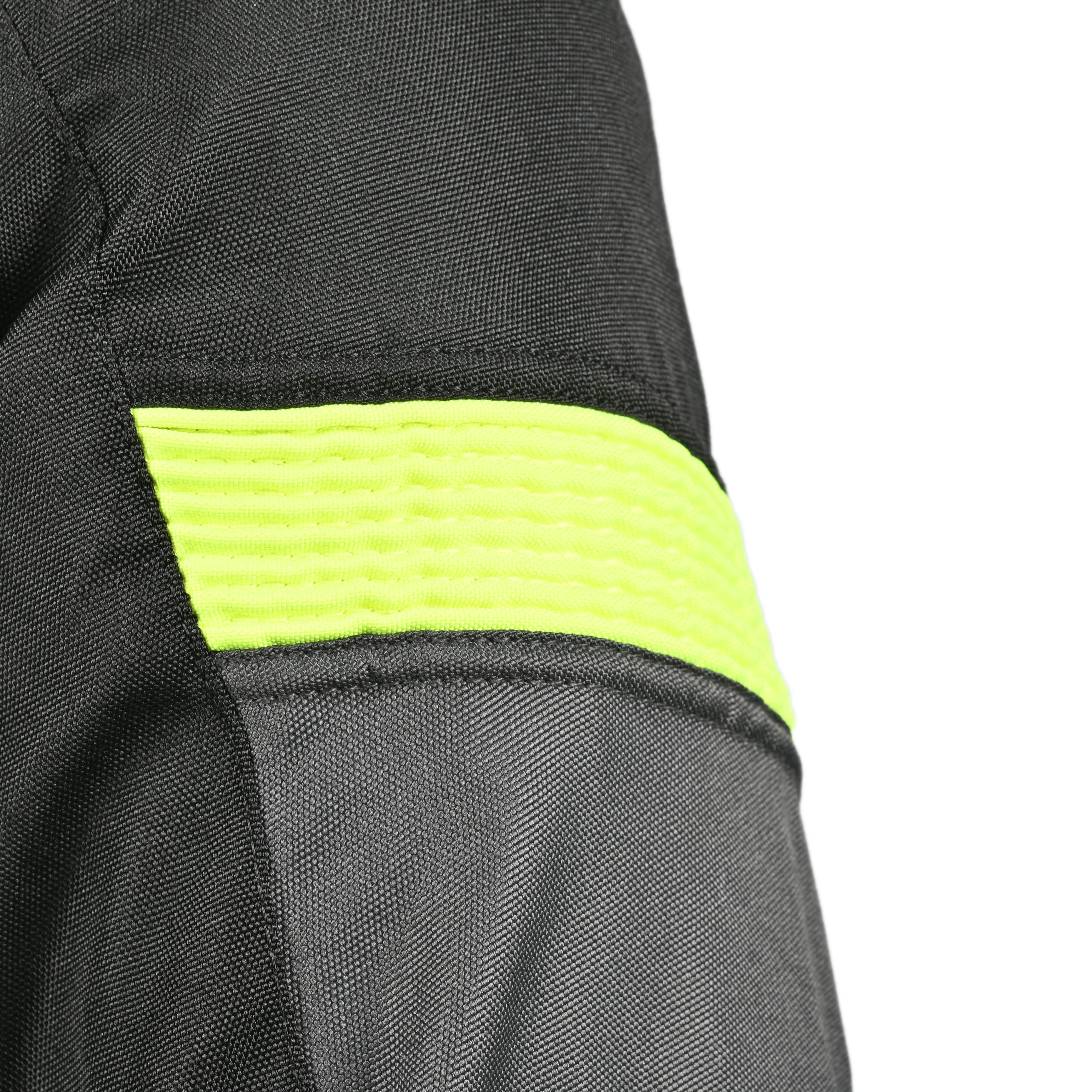 R-TECH Chaqueta Textil Knight Rider (Short) Negro/Antracita/Amarillo