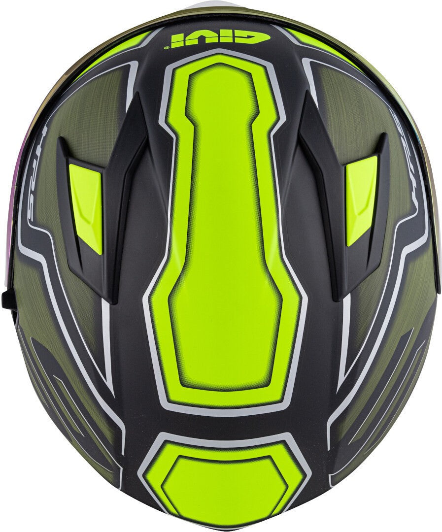 GIVI CASCO FULL 506/SPORT. LED/DEEP VERDE-MT/YELLOW