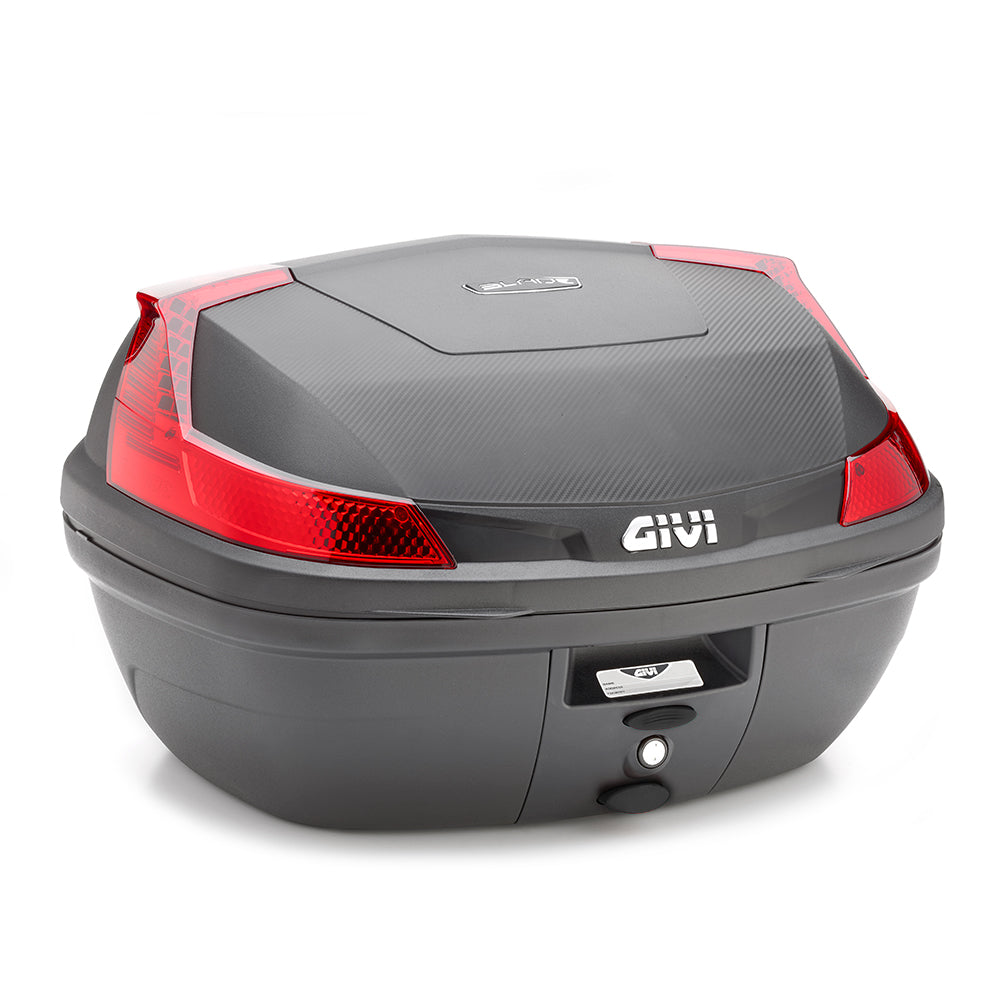 GIVI ML B47 BLADE Maleta Para Moto Negra Con Reflectores Rojos 47 L - Accesorios