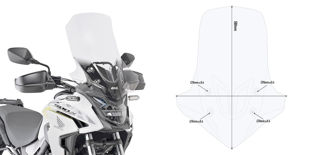 GIVI D1171ST CUPULA PARA HONDA CBX 500 19>21 - Accesorios