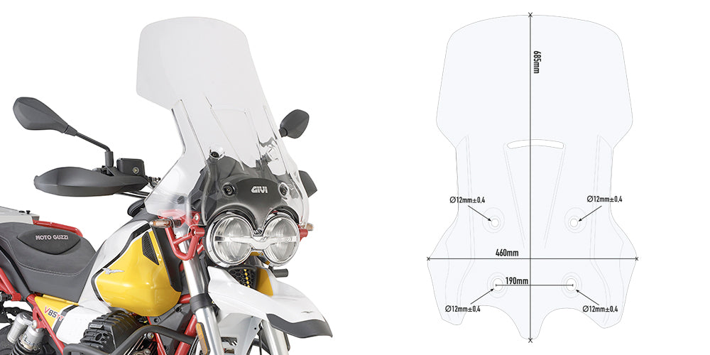 GIVI D8203ST CÚPULA KITAO MOTO.GUZZI.V85.TT.19 - Accesorios