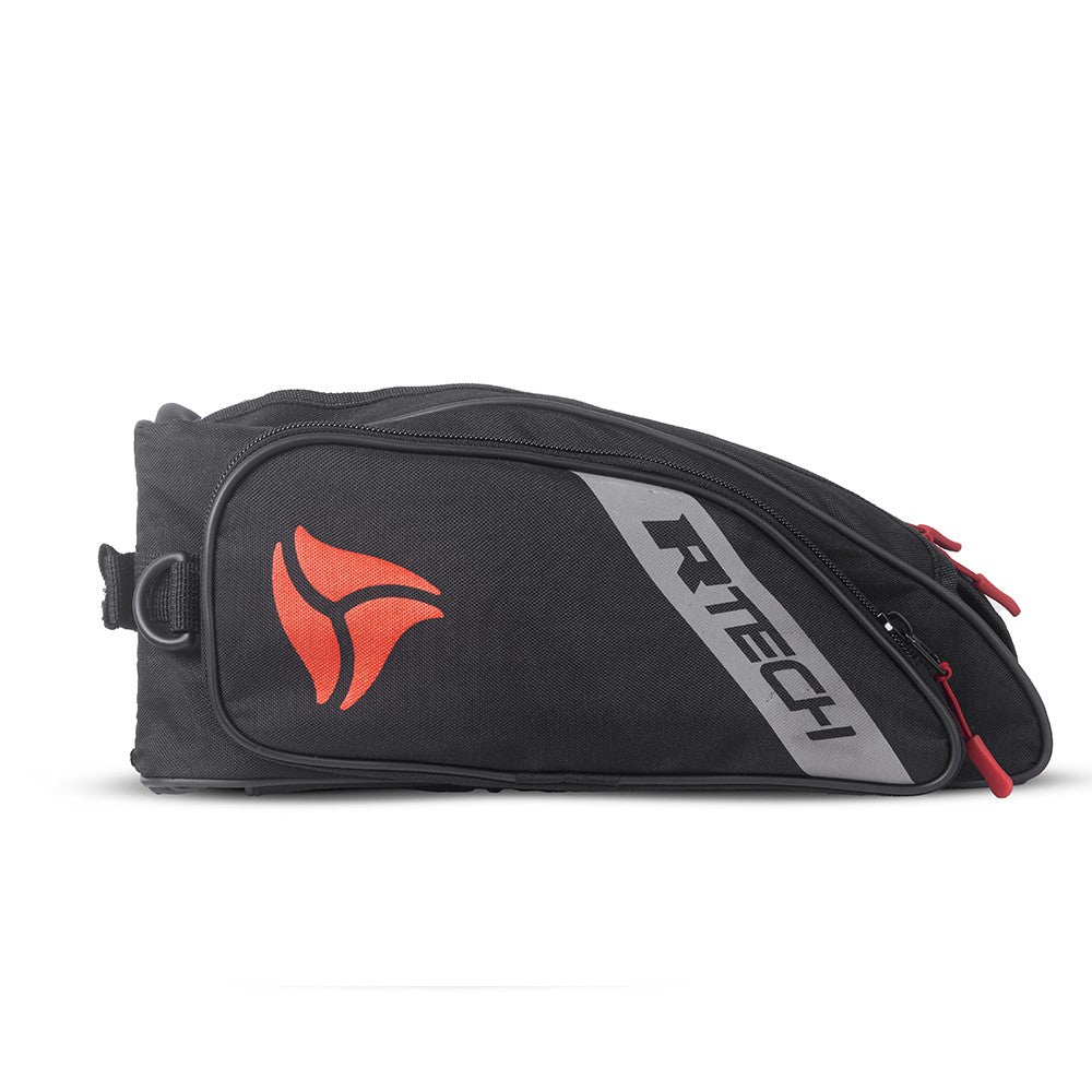 R-TECH - Zaino con patta in pelle/tessuto