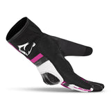 BELA - Guante Piel Air Flow Lady Negro Rosa