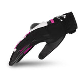 BELA - Guante Piel Air Flow Lady Negro Rosa
