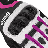 BELA - Guante Piel Air Flow Lady Negro Rosa