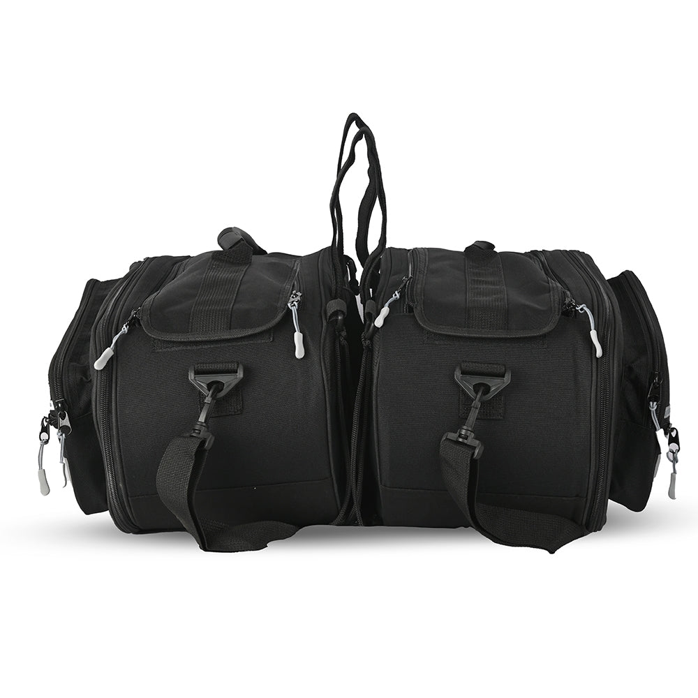 BELA - Mochila Piel/Textil Gear Negro