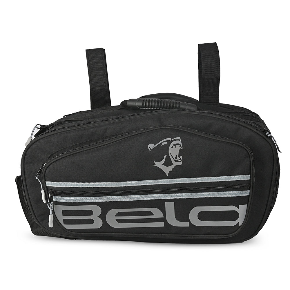 BELA - Mochila Piel/Textil Gear Negro