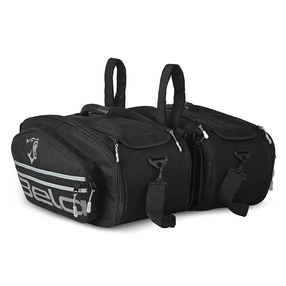 BELA - Mochila Piel/Textil Gear Negro