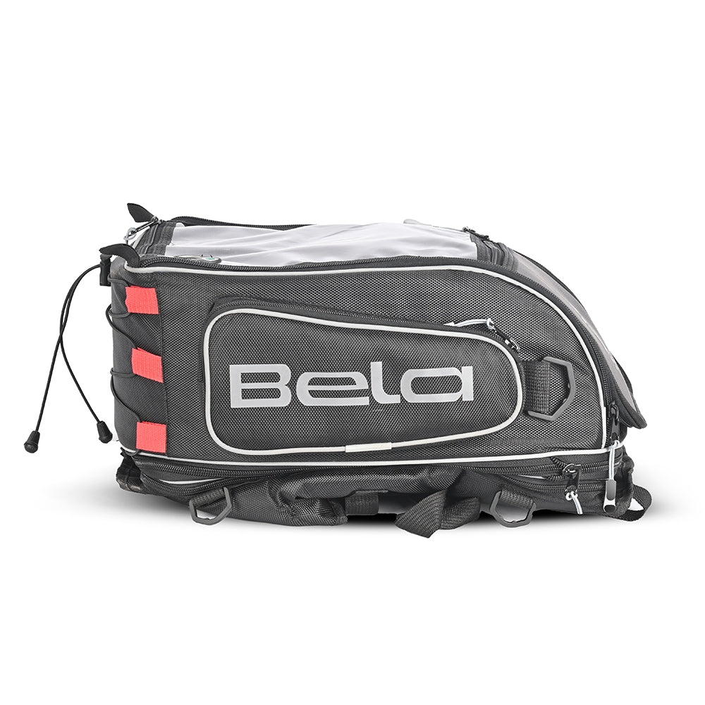 BELA - MOCHILA PIEL/TEXTIL MULTI NEGRO