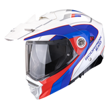 SCORPION ADX-2  KAMPS CASCO DE MOTO Blanco-Rojo-Azul