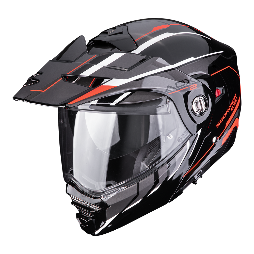SCORPION ADX-2 WALT ADVENTURE NEGRO PLATA ROJO