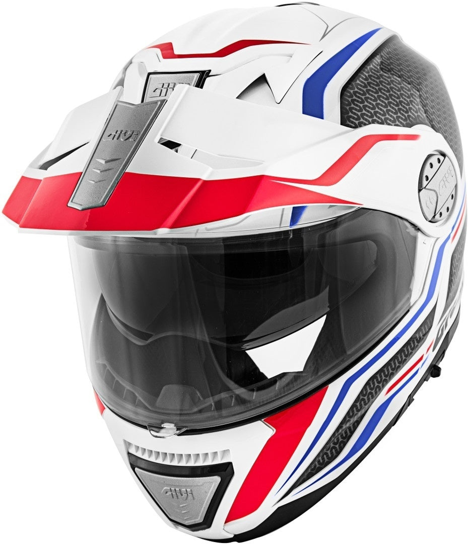 GIVI CASCO MOD X33/CANYON C/PL.D/LAYERS BLANCO/ROJO