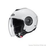HJC I40 Semi Flat Casco de moto abierto Pearl White - CASCO