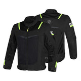 Casaco de motociclista R-TECH SPIRAL MESH para homem, têxtil, amarelo, farinha, preto, vermelho