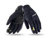 SEVENTY DEGREES SD-C16 GUANTE DE MOTO VERANO URBAN HOMBRE NEGRO AMARILLO