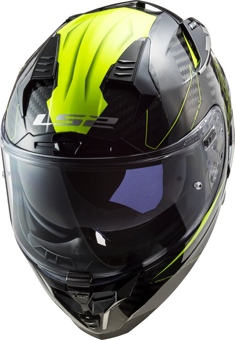 LS2 FF327 CHALLENGER CT2 FOLD GLOSS H-V YELLOW - SECURTEX MOTOR S.L (t/a MaximoMoto)