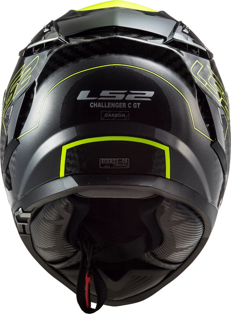LS2 FF327 CHALLENGER CT2 FOLD GLOSS H-V YELLOW - SECURTEX MOTOR S.L (t/a MaximoMoto)
