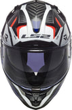 LS2 FF327 CHALLENGER CT2 ALLOY WHITE BLUE RED - SECURTEX MOTOR S.L (t/a MaximoMoto)
