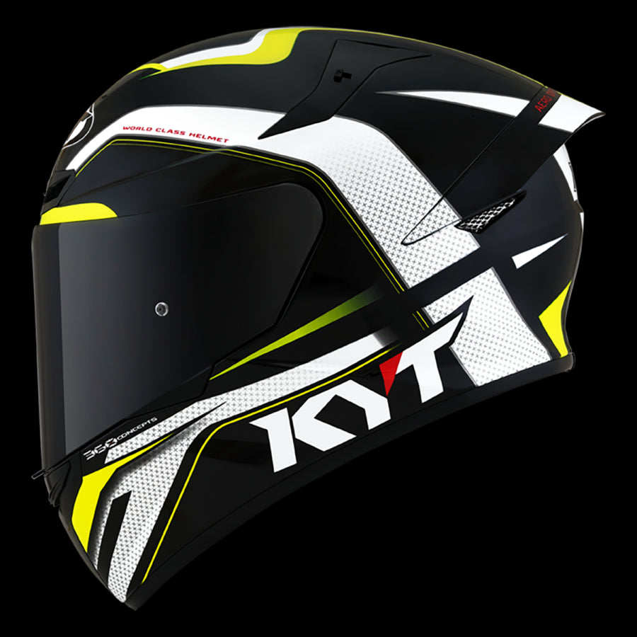 KYT-CASCO TT-COURSE GRAND PRIX BLACK/YELLOW