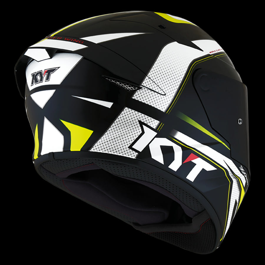 KYT-CASCO TT-COURSE GRAND PRIX BLACK/YELLOW