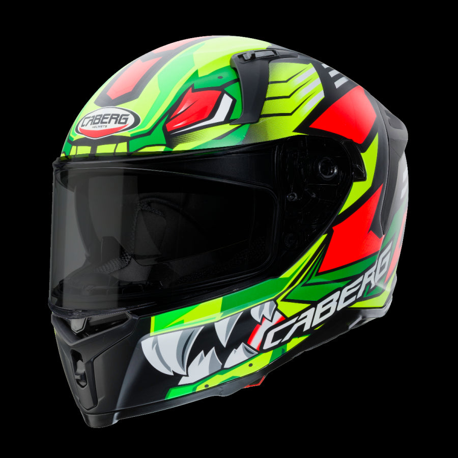 CABERG-Casco AVALON GIGA MATT BLACK/YELLOW FLUO/RED FLUO