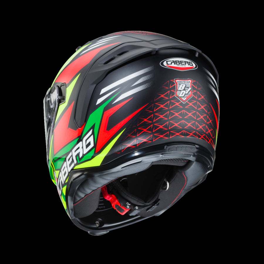 CABERG-Casco AVALON GIGA MATT BLACK/YELLOW FLUO/RED FLUO