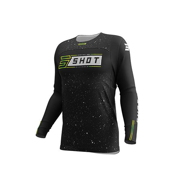 SHOT CONTACT CAMISA DE MOTO NEGRO