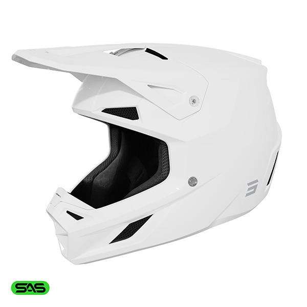 SHOT SPEED CASCO DE MOTO BLANCO BRILLANTE