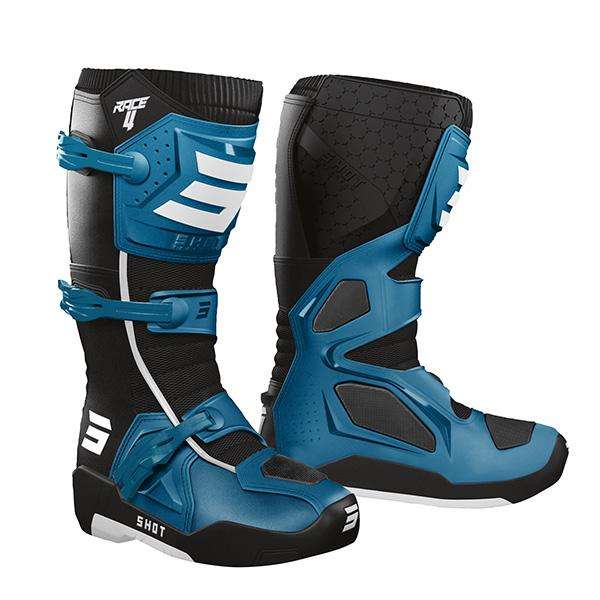 SHOT RACE 4 BOTAS DE MOTO AZUL
