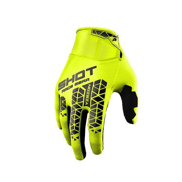 SHOT VISION GUANTES DE MOTO NEON AMARILLO