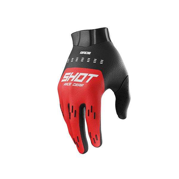 SHOT RACE GUANTES DE MOTO ROJO