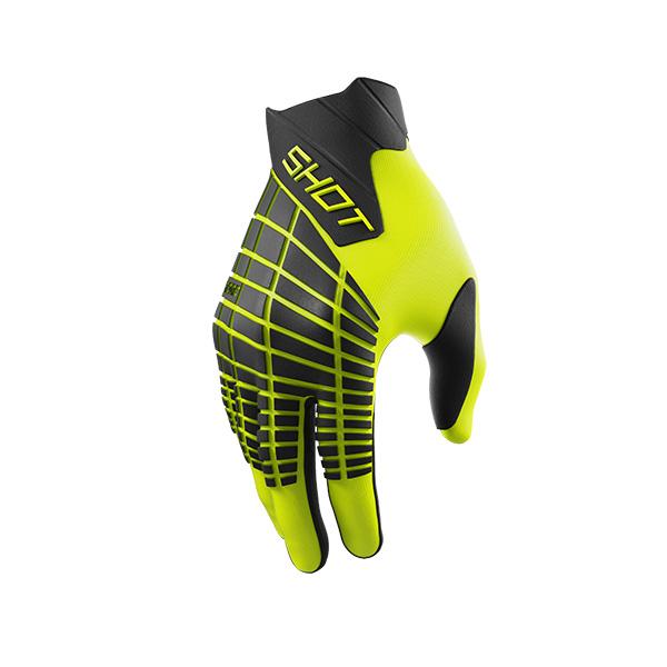 SHOT CORE GUANTES DE MOTO NEON AMARILLO