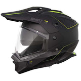 SHOT TREK MAX VISION CASCO DE MOTO NEGRO NEON AMARILLO MATE