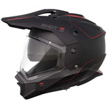SHOT TREK MAX VISION CASCO DE MOTO NEGRO ROJO MATE
