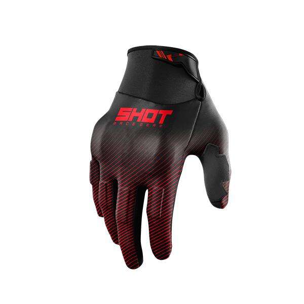 SHOT DRIFT GUANTES DE MOTO ROJO