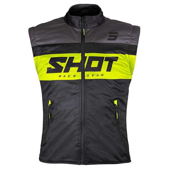 SHOT BODYWARMER BODYWARMER DE MOTO NEGRO NEON AMARILLO