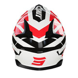 SHOT CASCO PULSE REVENGE DE MOTOCROSS BLANCO ROJO NEGRO