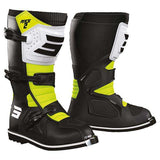 SHOT RACE 2 KID BOTAS DE MOTO NEGRO BLANCO NEON AMARILLO