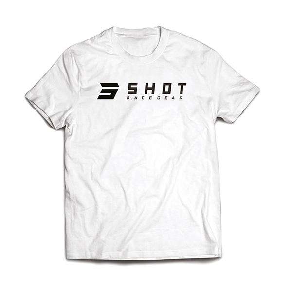 SHOT T-SHIRT CAMISETA DE MOTO BLANCO