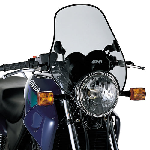 GIVI Parabrisas universal con 2 puntos de fijación ahumado - Accesorios