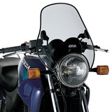 GIVI Parabrisas universal con 2 puntos de fijación ahumado - Accesorios