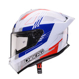 CABERG ROXTER COLT CASCO INTEGRAL BLANCO ROJO BLUE GREY
