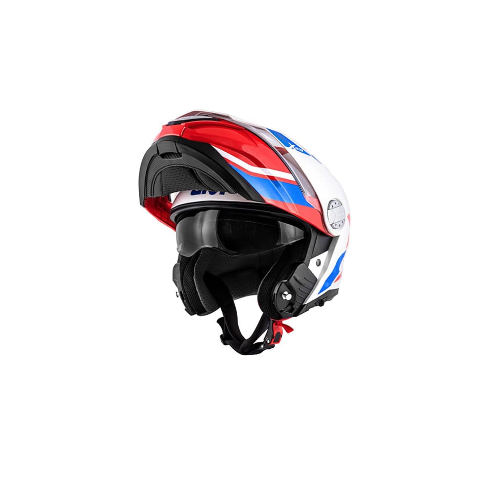 CASCO GIVI MOD X.33 Cañón C PL.D DIVISIÓN BLANCO ROJO