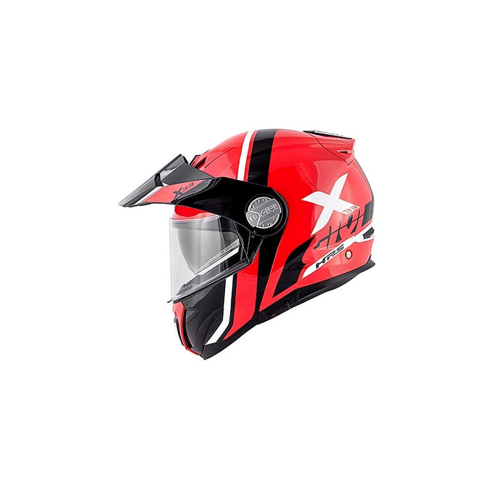 CASCO GIVI MOD X.33 CAÑÓN C PL D DIVISIÓN ROJO-NEGRO