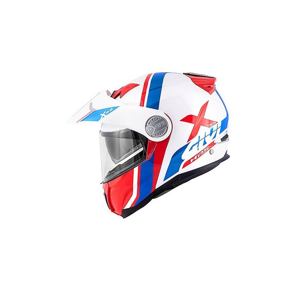 CASCO GIVI MOD X.33 Cañón C PL.D DIVISIÓN BLANCO ROJO
