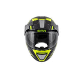 CASCO GIVI MOD X.33 CAÑÓN CPL D DIVISIÓN TITANIO-AMARILLO