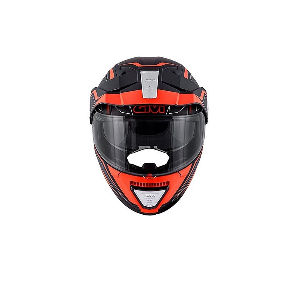GIVI MOD X.33 CAÑÓN C PL.D CAPAS CASCO NEGRO-MT-NARANJA