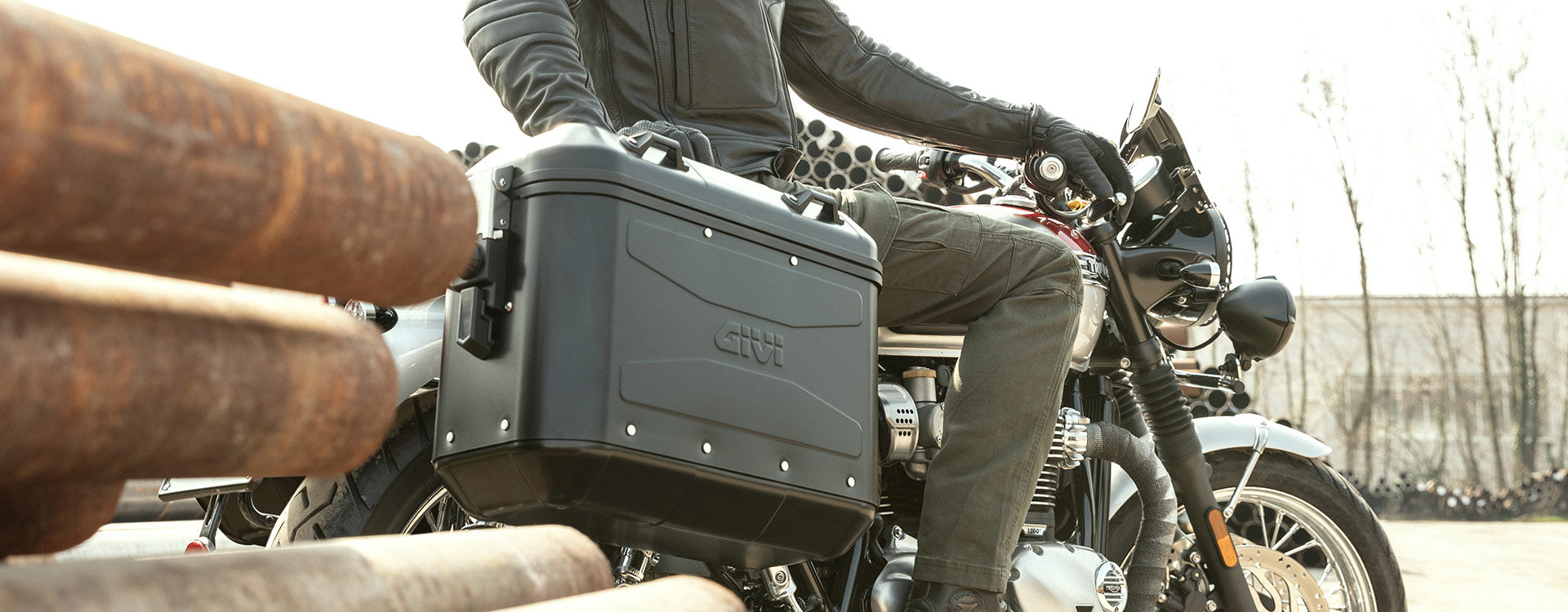 GIVI DLMK36 Trekker Dolomiti Maletas Aluminio 36L Negro - Accesorios